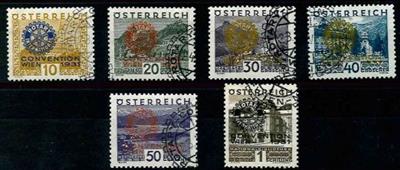 gestempelt - Österr. Nr. 518/23 (Rotarier), - Briefmarken