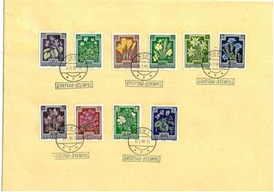 Poststück - Österr. 1948 Blumen auf - Francobolli
