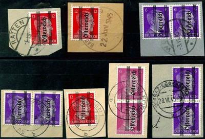 Briefstück - Österr. 1945 - Grazer Aushilfausgaben, - Francobolli