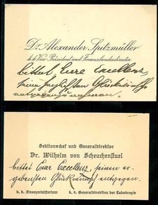 Kl. Partie alte Visitenkarten, - Stamps