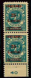 ** - Memelgebiet Nr. 221IIIe im - Stamps