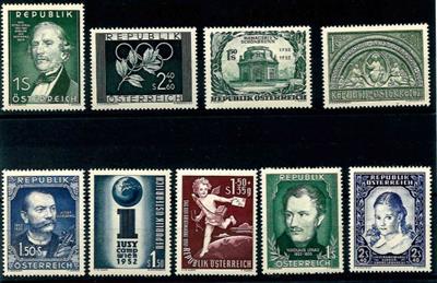 ** - Österr. Jahrgang 1952 kpl., - Briefmarken