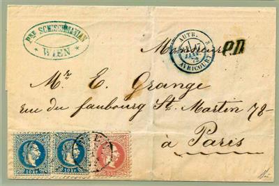 Poststück - Österr. Ausg. 1867, - Briefmarken