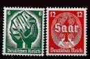 ** - D.Reich Nr. 544/45 (Saarabstimmung), - Briefmarken