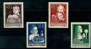 ** - Österr. Gl. Kindheit, - Stamps