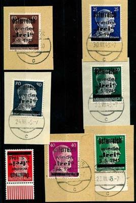 Briefstück - Österr. 1945 - Gemeinde - Spendenmarken LOSENSTEIN - Briefmarken