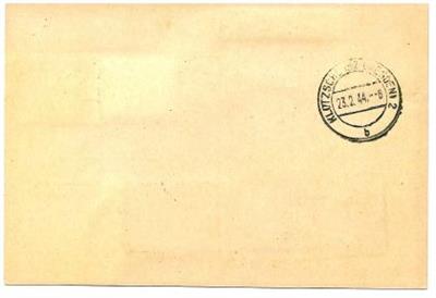 D. Dienstpost bzw. Sudentenland - 7 versch. Postbelege, - Stamps