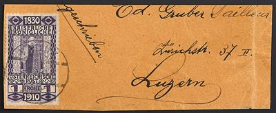 Liechtenstein Vor- und Mitläufer Ausgaben 1908/1918 Nr. 174 (1 Krone 1910) mit gestempelt "VADUZ / 2. XI.10 / *a*", - Francobolli