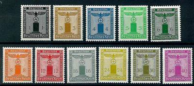 ** - D.Reich Dienstmarken Nr. 144/54, - Stamps