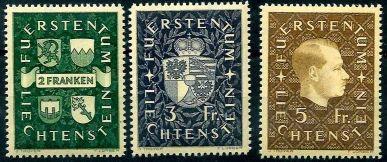 ** - Liechtenstein Nr. 183/85, - Stamps