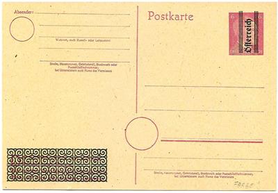 Poststück - Österr. 1945, - Francobolli