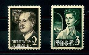** - Liechtenstein Nr. 332/33, - Briefmarken