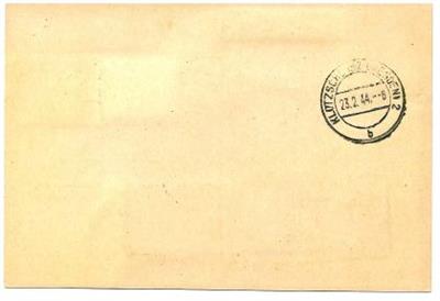 D. Dienstpost bzw. Sudentenland - 7 versch. Postbelege, - Briefmarken
