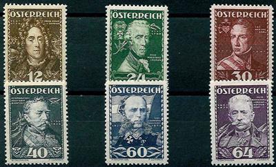 ** - Österreich Nr. 617/622 (Heerführer), - Stamps