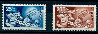 ** - Saarland Nr. 297/98, - Briefmarken