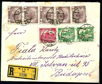 Österr. 1915 Wohltätigkeitsmarken: 3 Briefe - Francobolli