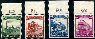 ** - D.Reich Nr. 580/83 bom Bogenoberrand, - Stamps