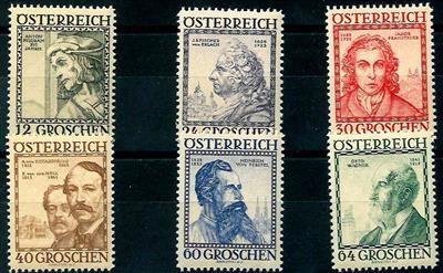 ** - Österreich Nr. 591/96 (Baumeister), - Briefmarken