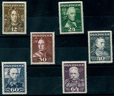 ** - Österreich Nr. 617/22 (Heerführer), - Stamps