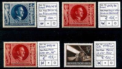 ** - Partie D.Reich Plattenfehler - Stamps