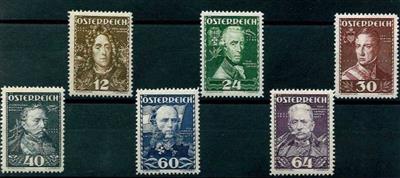 ** - Österreich Nr. 617/622 (Heerführer), - Stamps