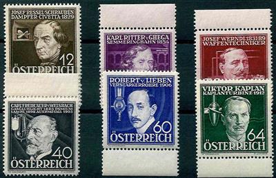 ** - Österreich Nr. 632/37 (Erfinder, - Francobolli