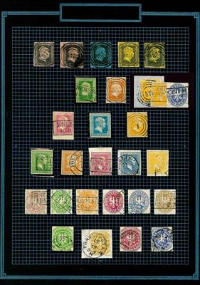 gestempelt/Briefstück - Sammlung altd. Staaten Preußen, - Stamps