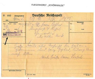 Österr Ostmark Poststück - ca.1940/44 Kleine Sammlung militärischer Telegramme mit offener Anschrift nach Pörtschach, - Francobolli
