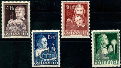 ** - Österr. 1949 Gl. Kindheit(4)   ANK - Stamps