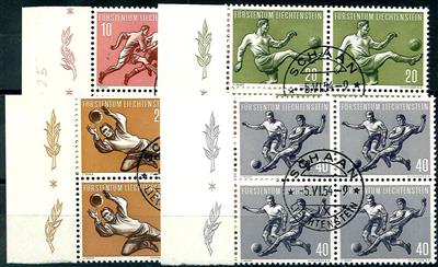 gestempelt - Liechtenstein Nr. 322/25 im Viererblock, - Briefmarken
