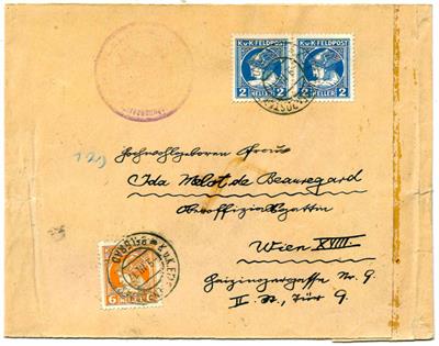 Poststück - Österr. Feldpost 1916/1917, - Briefmarken