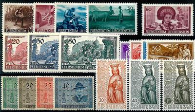 ** - Liechtenstein Nr. 152/55,180/82, - Stamps