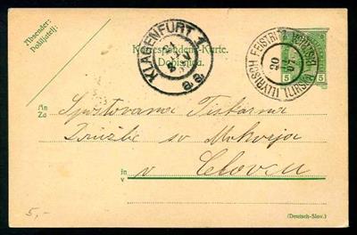 1907/19 "ILLYRISCH FEISTRITZ/ 20.11.07/ILIRSKA - Stamps