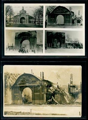Ansichtskarten 1937 Brandkatastrophe - Známky