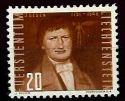 ** - Liechtenstein Nr. 259 b (dunkelrötlichbraun)   MI - Briefmarken