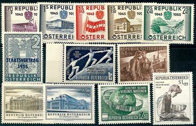 ** - Österr.   ANK Nr. 1021/32 Jahrg. 1955 kpl., - Stamps