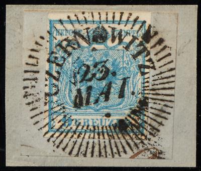 Briefstück - Österr. Ausg. 1850 - Abstempelungen Bukowina, - Stamps