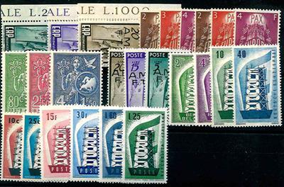 Europa Motiv **/gestempelt - 1956/57 Partie mit einigen besseren Ausgaben, - Stamps