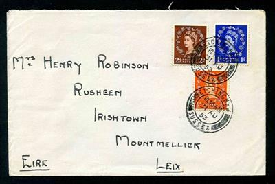 Großbrit. 1952 - Queen Elisabeth auf 6 Briefen vom 1. Verwendungstag, - Briefmarken