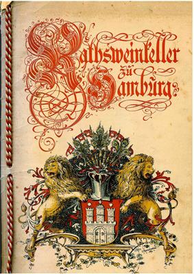 "Rathsweinkeller zu Hamburg" und und "Postkarten-Album", - Briefmarken