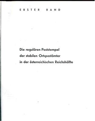 Literatur: 1) Abstempelungen der - Známky