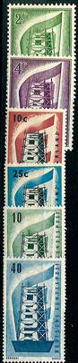** - Kl. Partie CEPT u.a. mit Luxemburg Nr. 555/57 und 572/74 - meist gute Erh. - auf 1 Steckk., - Briefmarken