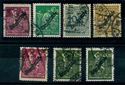 gestempelt - D.Reich Dienstm. Nr. 75,75 Y, - Stamps