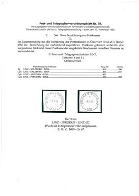 Poststück - Bahnpost Österr., - Stamps