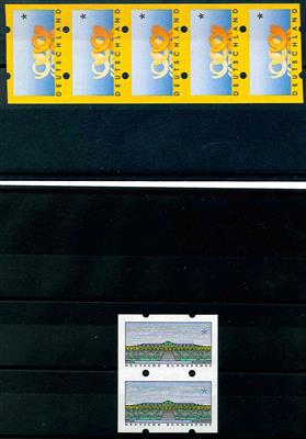 ** - BRD - Automatenmarken - Ausg. 1993 im senkr. Paar ohne Wertzeicheneindruck, - Briefmarken