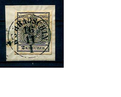 "B. S. HRADSCHIN/16.11. I" Einkreisstpl. auf - Briefmarken