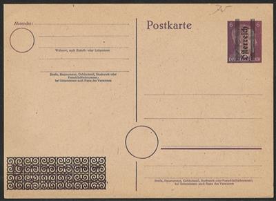 Poststück - Österr. 1945, - Francobolli