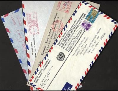 Vereinte Nationen Poststück - 1976/86 Partie Bedarfspost, - Briefmarken