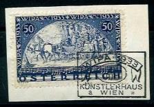 Briefstück - Österr. - WIPA FASER mit - Briefmarken