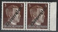 ** - Österr. Nr. (8) b Randpaar mit Plattenf., - Briefmarken